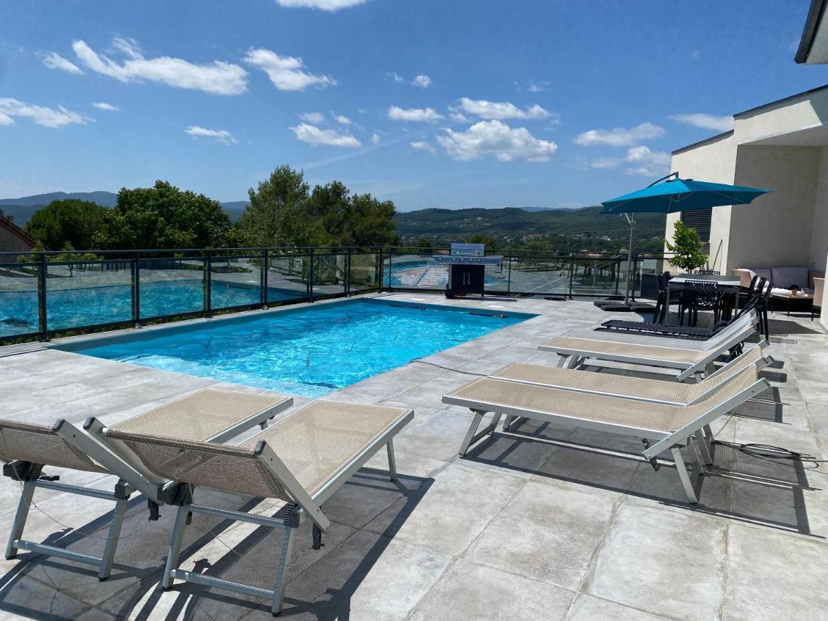 Villa Avec Vue Panoramique Sur Les Cevennes Saint Julien Les Rosiers Exterior photo